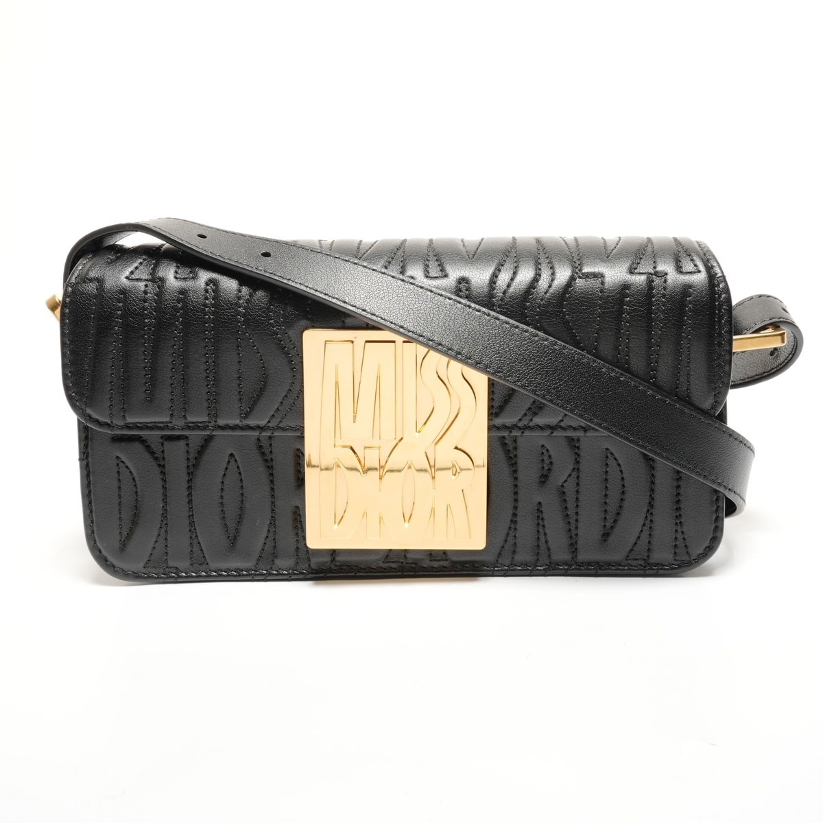ディオール Dior ミスディオール ロゴプレート ショルダーバッグ【中古】