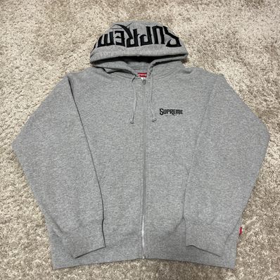 Supreme Mister Cartoon Zip Up Hooded Sweatshirt "Heather Grey"