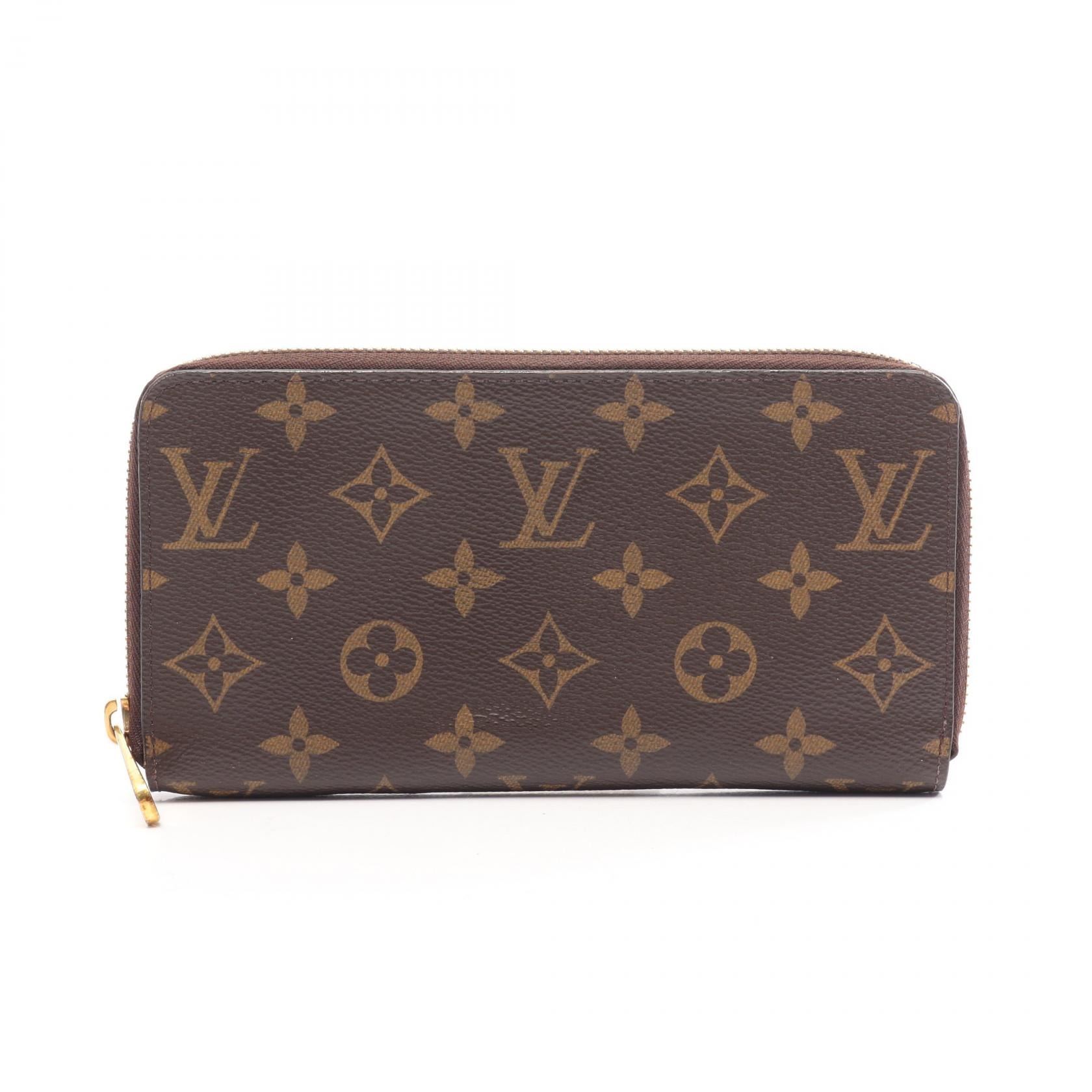 ルイ・ヴィトン LOUIS VUITTON ジッピーウォレット モノグラム ラウンド長財布 財布 PVC メンズ レディース ブラウン系 M42616 【中古】