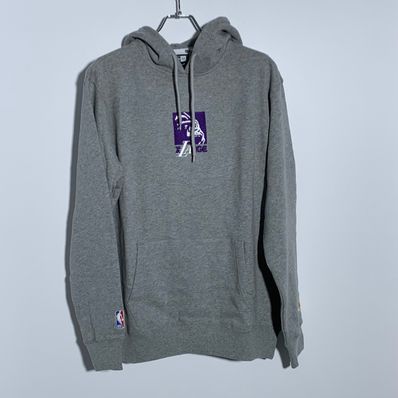 XLARGE x New Era x NBA LAKERS MIX LOGO PULLOVER HOODED SWEAT "Gray"