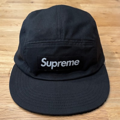 Supreme Reversible Terry Camp Cap "Black"