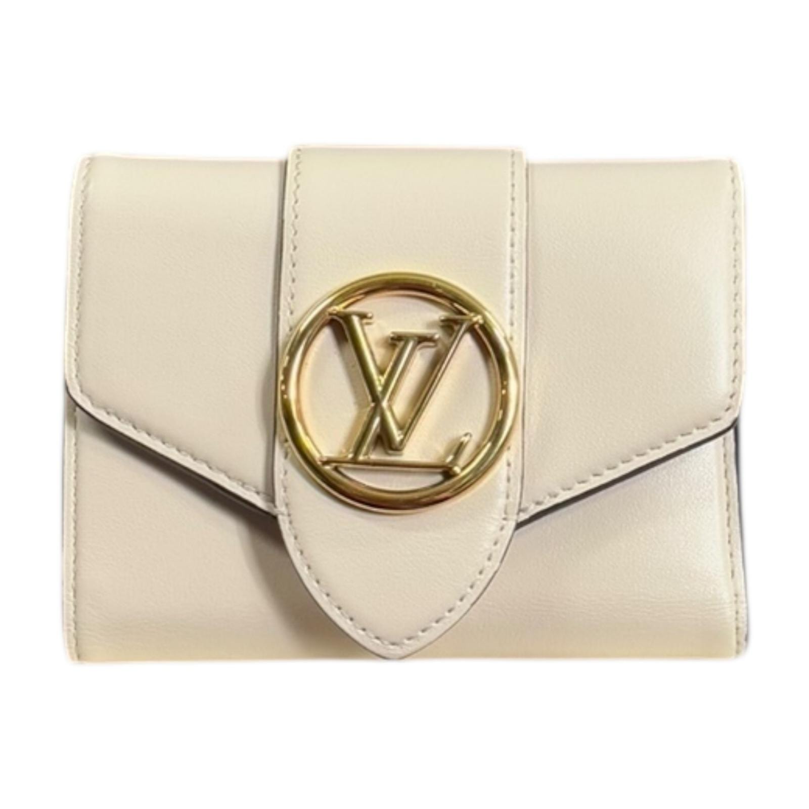 ルイヴィトン ポルトフォイユ ポンヌフ  コンパクト 三つ折り財布 レザー M69176 レディース LOUIS VUITTON  中古
