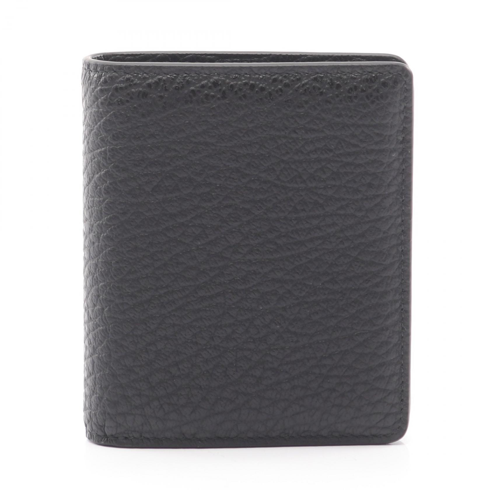 メゾン マルジェラ Maison Margiela バイフォールド 二つ折り財布 財布 レザー メンズ レディース ブラック系 S56UI0140P4455T8013 【新品】