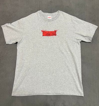 Supreme Ralph Steadman Box Logo Tee "Grey"