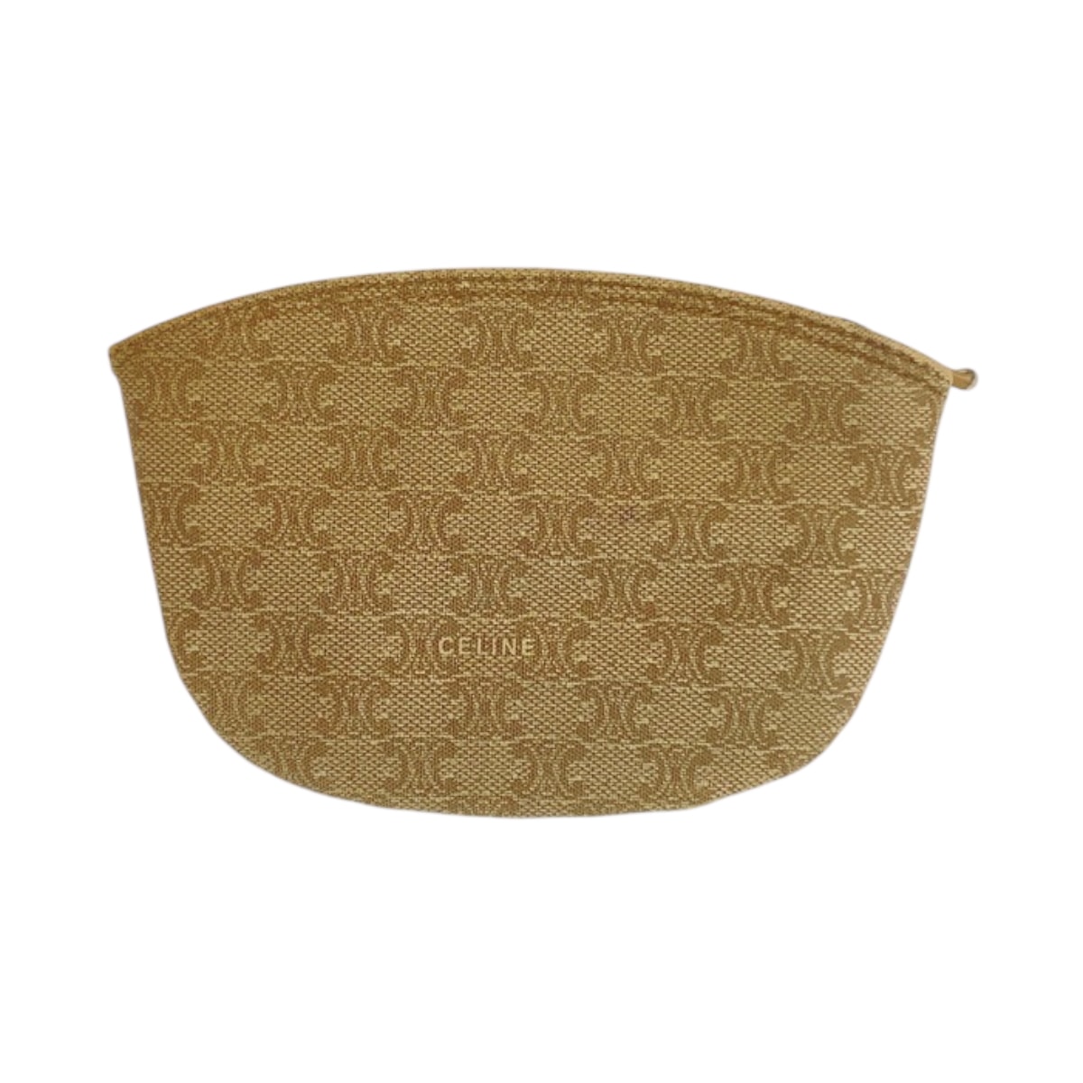 CELINE セリーヌ ヴィンテージ マカダム ベージュ ブラウン PVC コインケース 小銭入れ 600525 【中古】