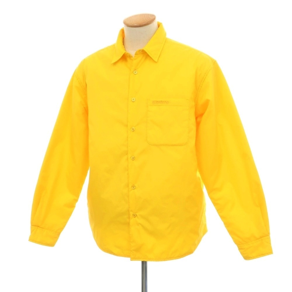 【中古】シュプリーム Supreme 2022年秋冬 Nylon Filled Shirt ナイロン 中綿入り カジュアルシャツ イエロー【サイズS】【メンズ】