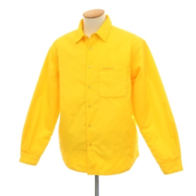 【中古】シュプリーム Supreme 2022年秋冬 Nylon Filled Shirt ナイロン 中綿入り カジュアルシャツ イエロー【サイズS】【メンズ】