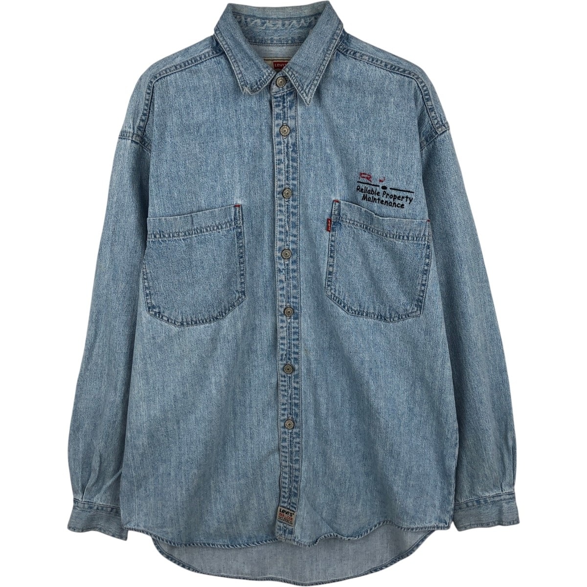 古着 リーバイス Levi's 長袖 デニムシャツ メンズM相当/eaa672370