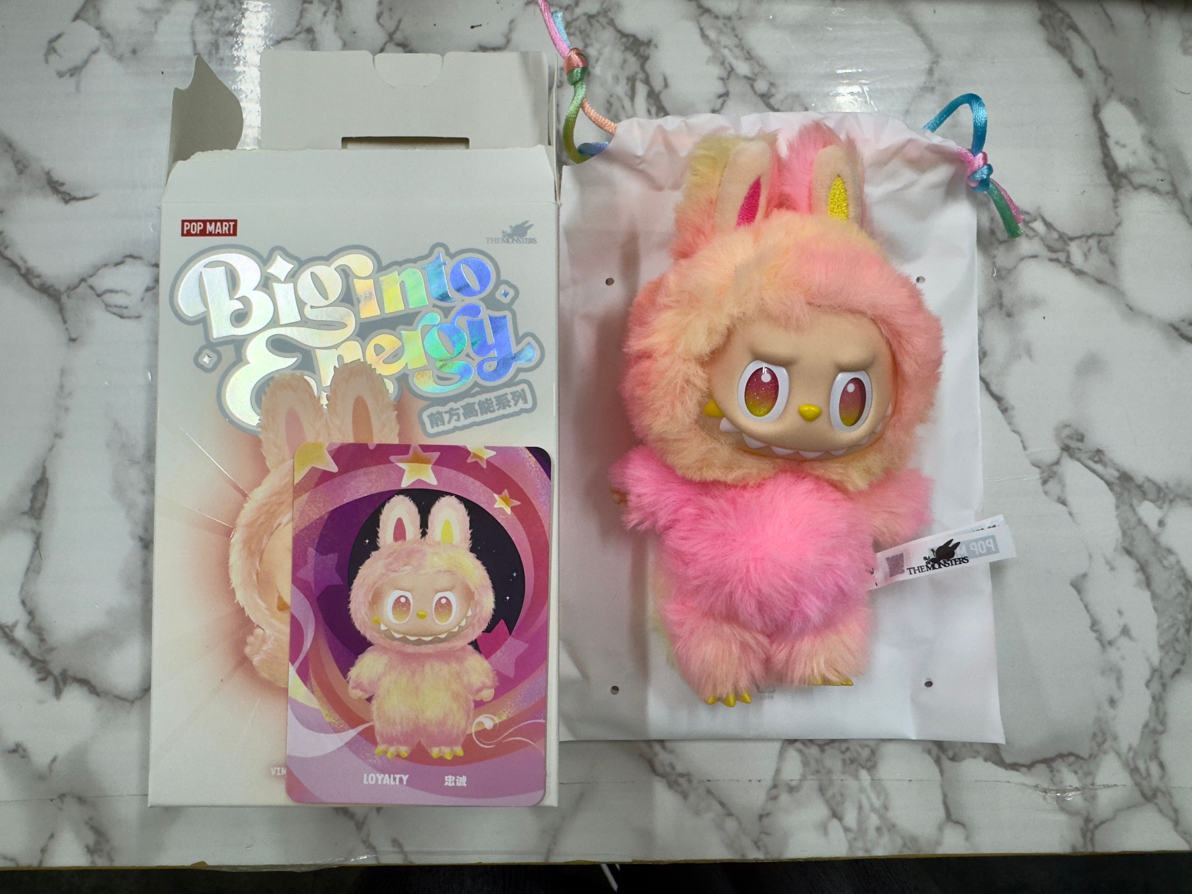 POP MART THE MONSTERS (LABUBU) Big into Energy Series Plush Pendant LOYALTY