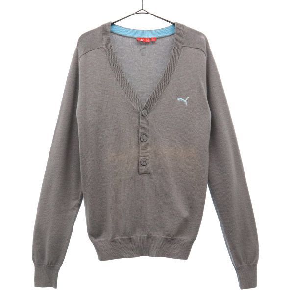 PUMA 長袖 ウールブレンド Vネック ニット