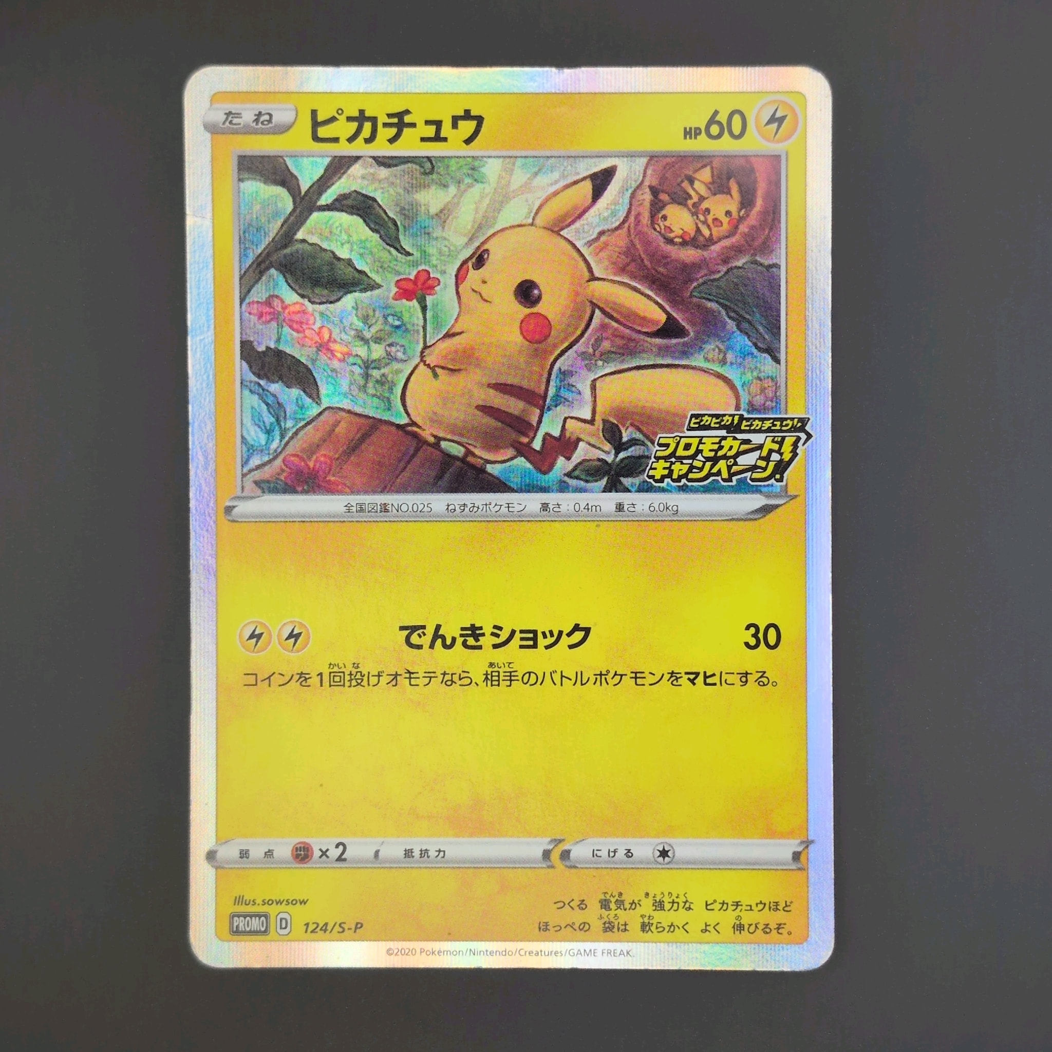 ピカチュウ：「ピカピカ！ピカチュウ！プロモカード」 PROMO 124/s-p ピカチュウ: プロモ P [S-P 124](ピカピカ！ピカチュウ！プロモカード