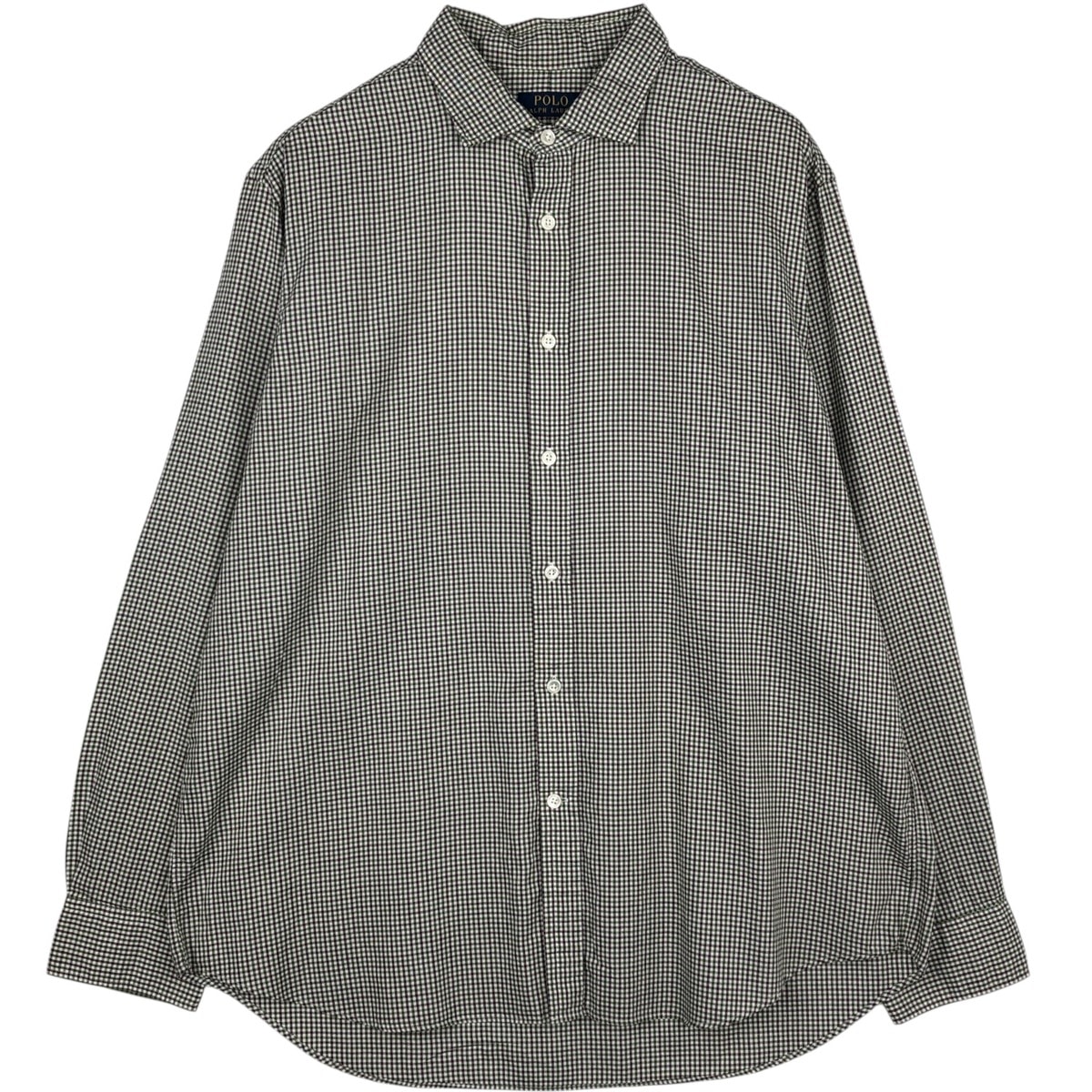 古着 ラルフローレン Ralph Lauren POLO RALPH LAUREN ワイドカラー 長袖 コットンチェックシャツ メンズXL相当/eaa632566