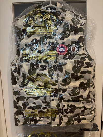 A BATHING APE x CANADA GOOSE Freestyle Vest "Gray"
