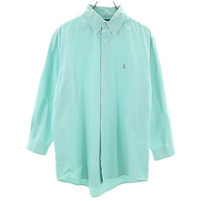 RALPH LAUREN ラルフローレン 長袖 ボタンダウンシャツ グリーン系