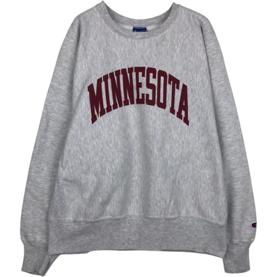 古着 90~00年代 チャンピオン Champion REVERSE WEAVE リバースウィーブ MINNESOTA ミネソタ大学 カレッジスウェットシャツ トレーナー メンズXL相当 ヴィンテージ/eaa650325