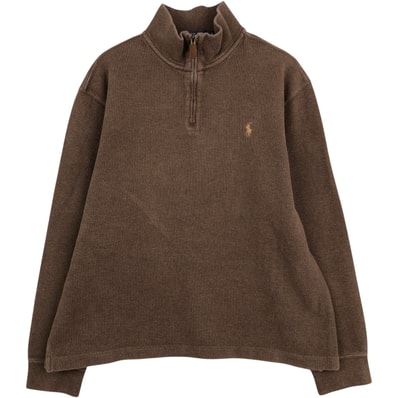 古着 ラルフローレン Ralph Lauren POLO RALPH LAUREN ハーフジップスウェットシャツ トレーナー メンズL相当/eaa647559