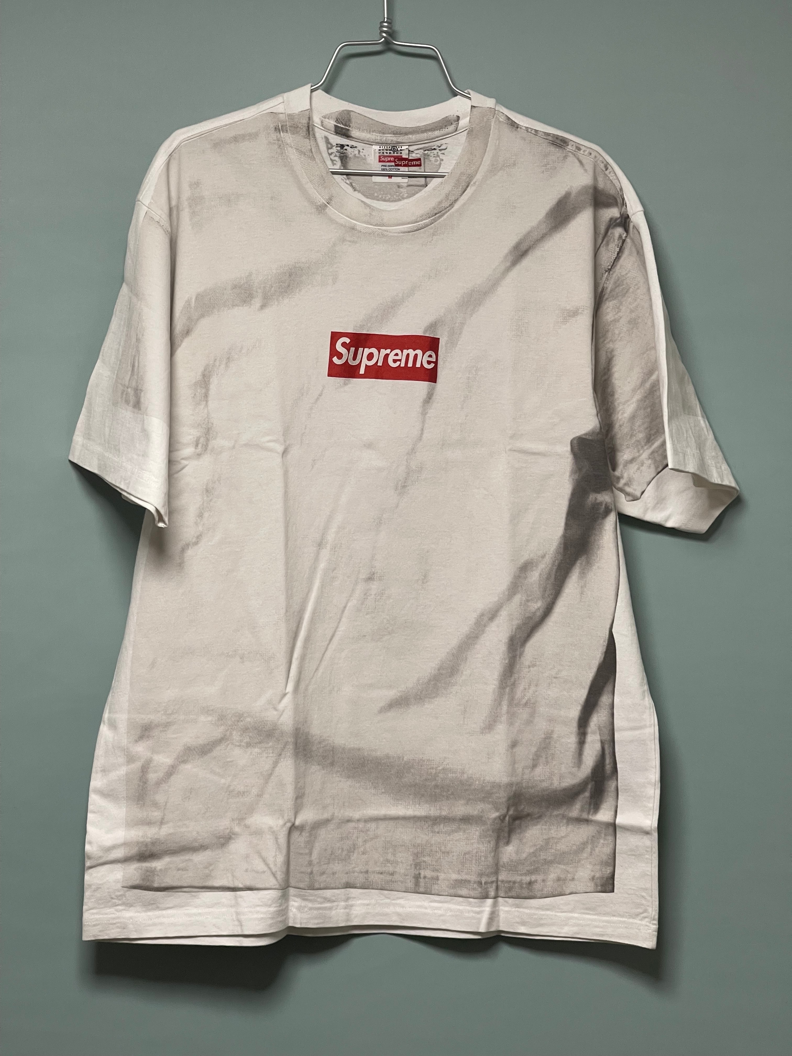 Supreme x MM6 Maison Margiela Box Logo Tee "White"