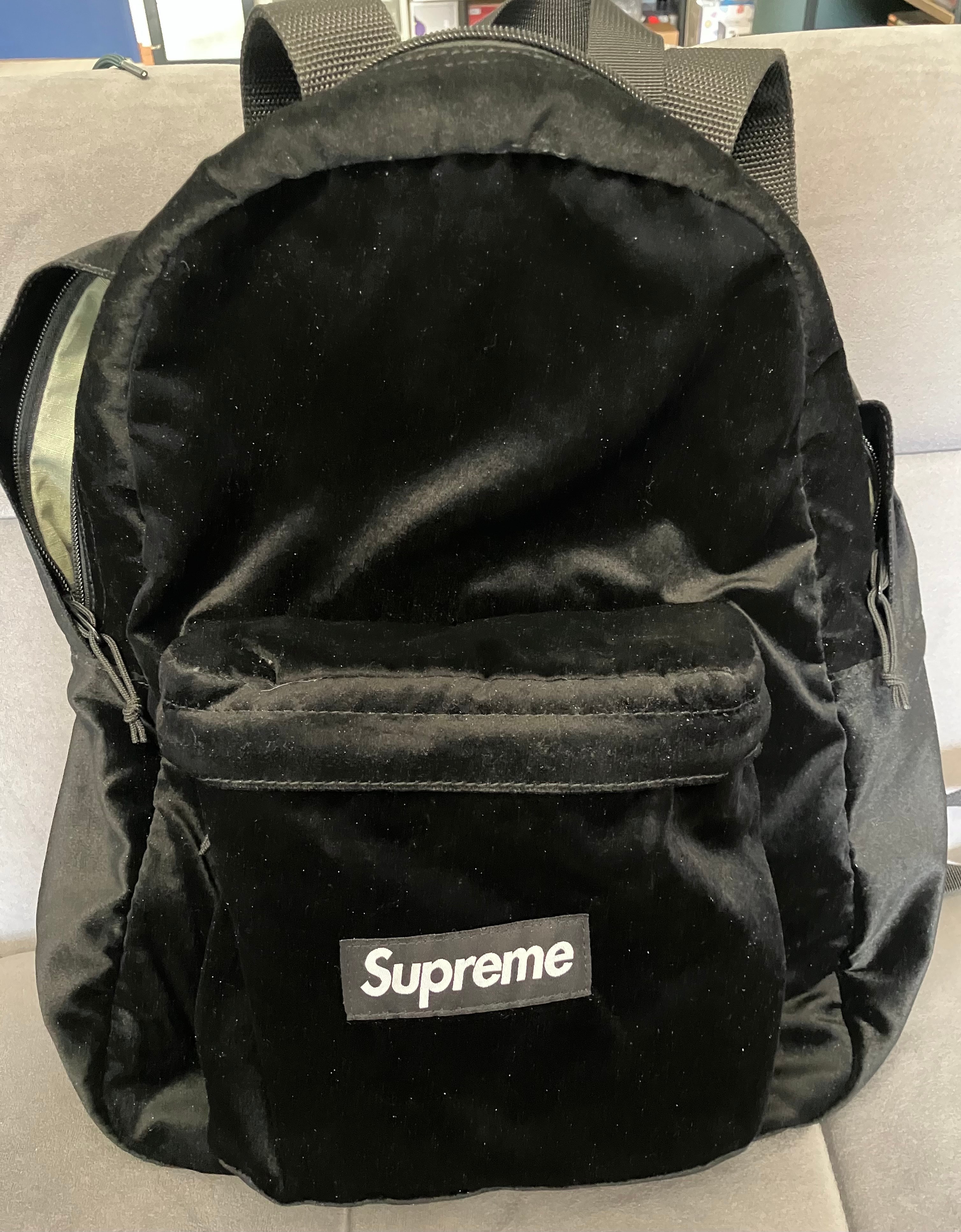 Supreme Velvet Backpack 
