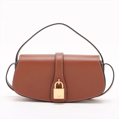 ■未使用 セリーヌ タブゥ クラッチショルダーバッグ レザー