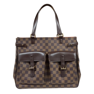 ルイヴィトン ユゼス ダミエ トートバッグ ダミエキャンバス N51128 ブラウン レディース LOUIS VUITTON 中古