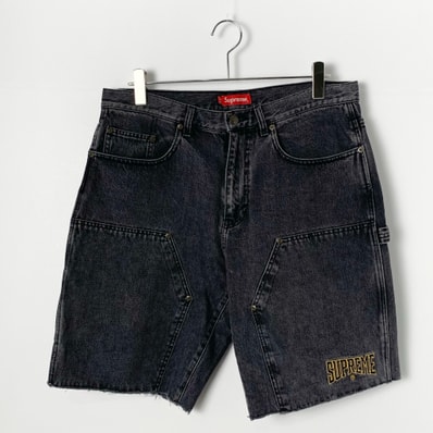 Supreme Cutoff Double Knee Denim Painter Short "Black"