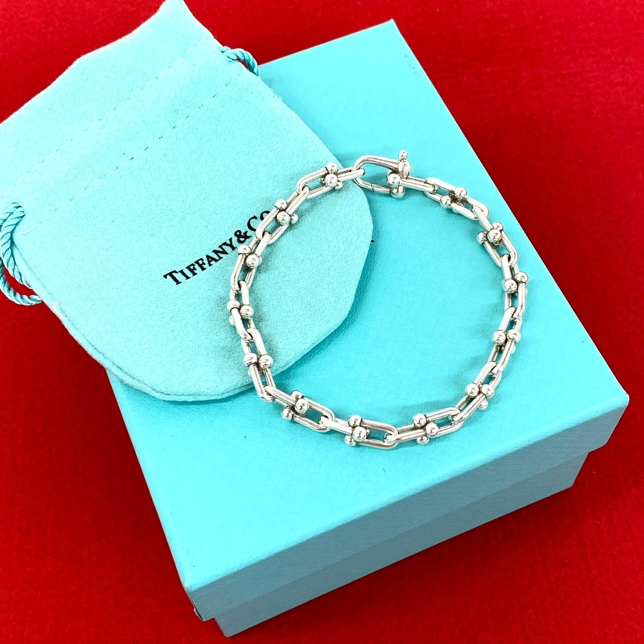TIFFANY&Co. ティファニー ハードウェア スモールリンク ブレスレット シルバー925 ブレスレット シルバー
 96982