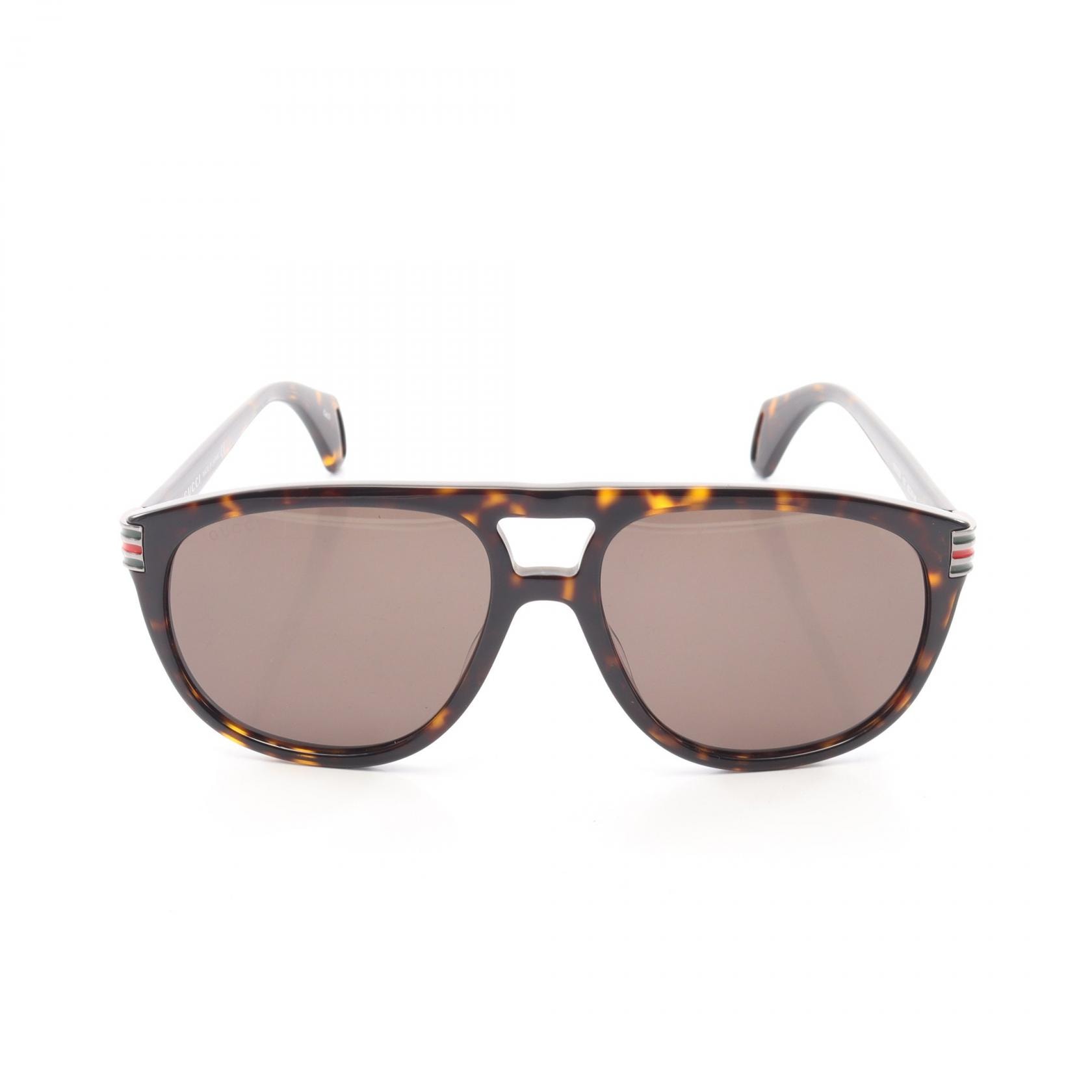 グッチ GUCCI ティアドロップ サングラス 衣料品 プラスチック プラスチック メンズ レディース ブラウン系 GG0525S003 【新品】