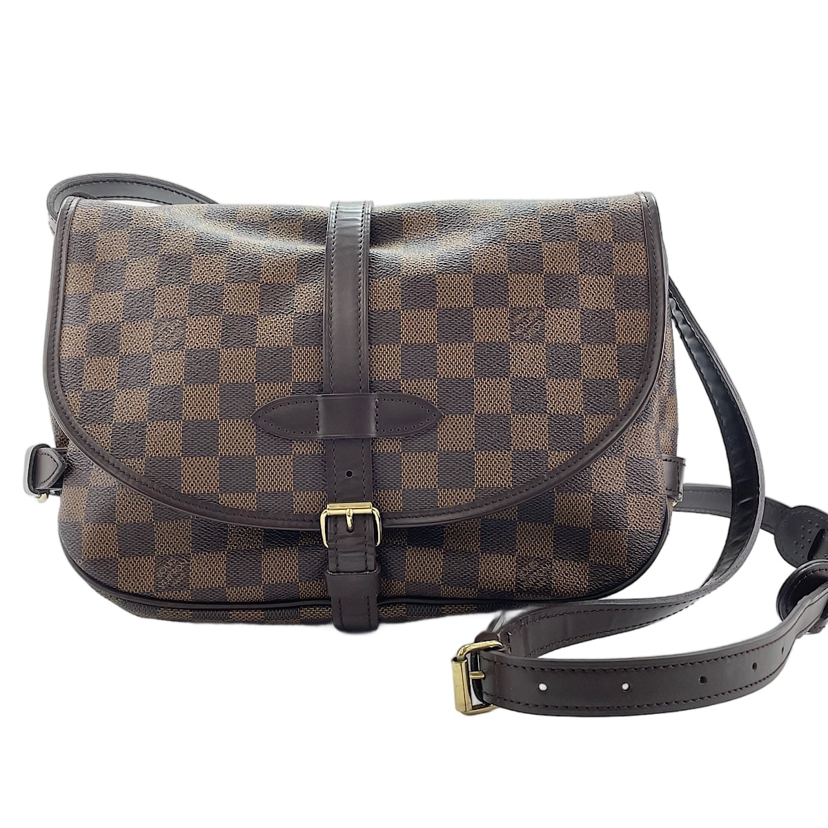 ヴィトン LV ダミエ ソミュール 30 ショルダーバッグ【中古】