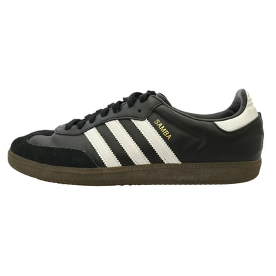 adidas アディダス B75807 Samba OG Core Black Cloud White Gum サンバ OG コアブラック クラウドホワイト ガム ローカット スニーカー ブラック系 ホワイト系 28.5cm【中古】