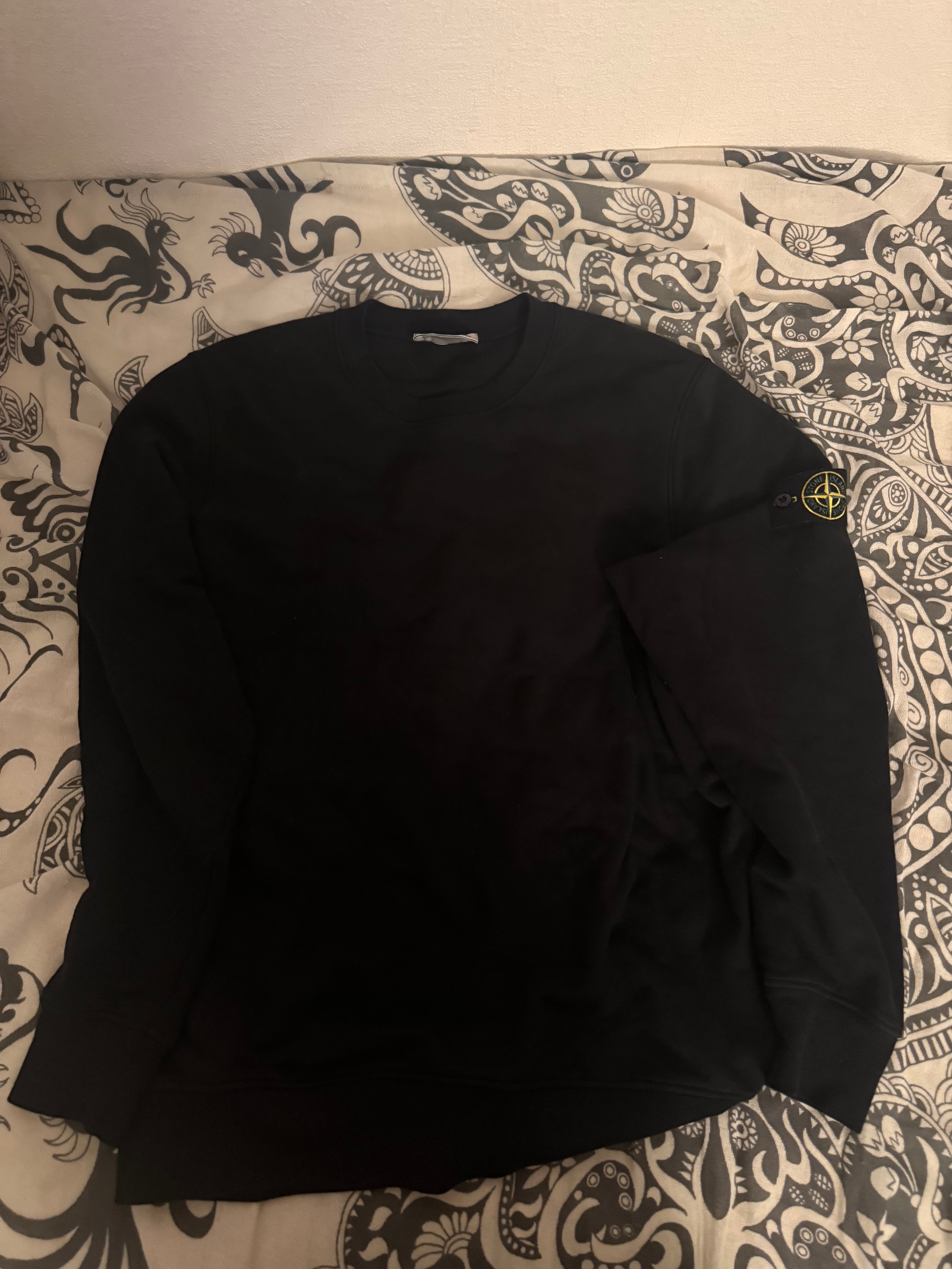 Stone Island Soft Organic Cotton Jersey "Black"
