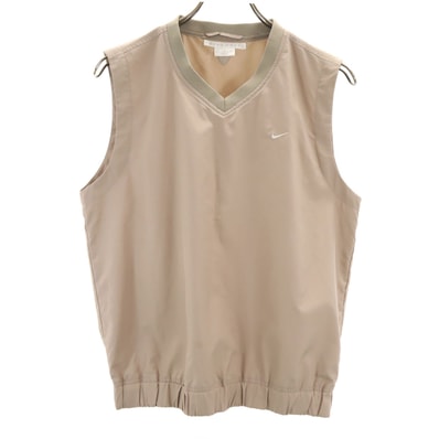 NIKE GOLF ナイキゴルフ ベスト M ベージュ 裏メッシュ