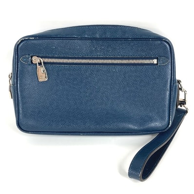 ルイヴィトン LOUIS VUITTON ポシェット カサイ ポシェットカサイ M33410 タイガ カバン ポーチ クラッチバッグ ストラップ付き セカンドバッグ タイガレザー オセアン ネイビー