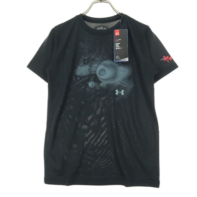美品 UNDER ARMOUR アンダーアーマー 2022宇宙戦艦ヤマトコラボ 半袖 Tシャツ 160 ブラック