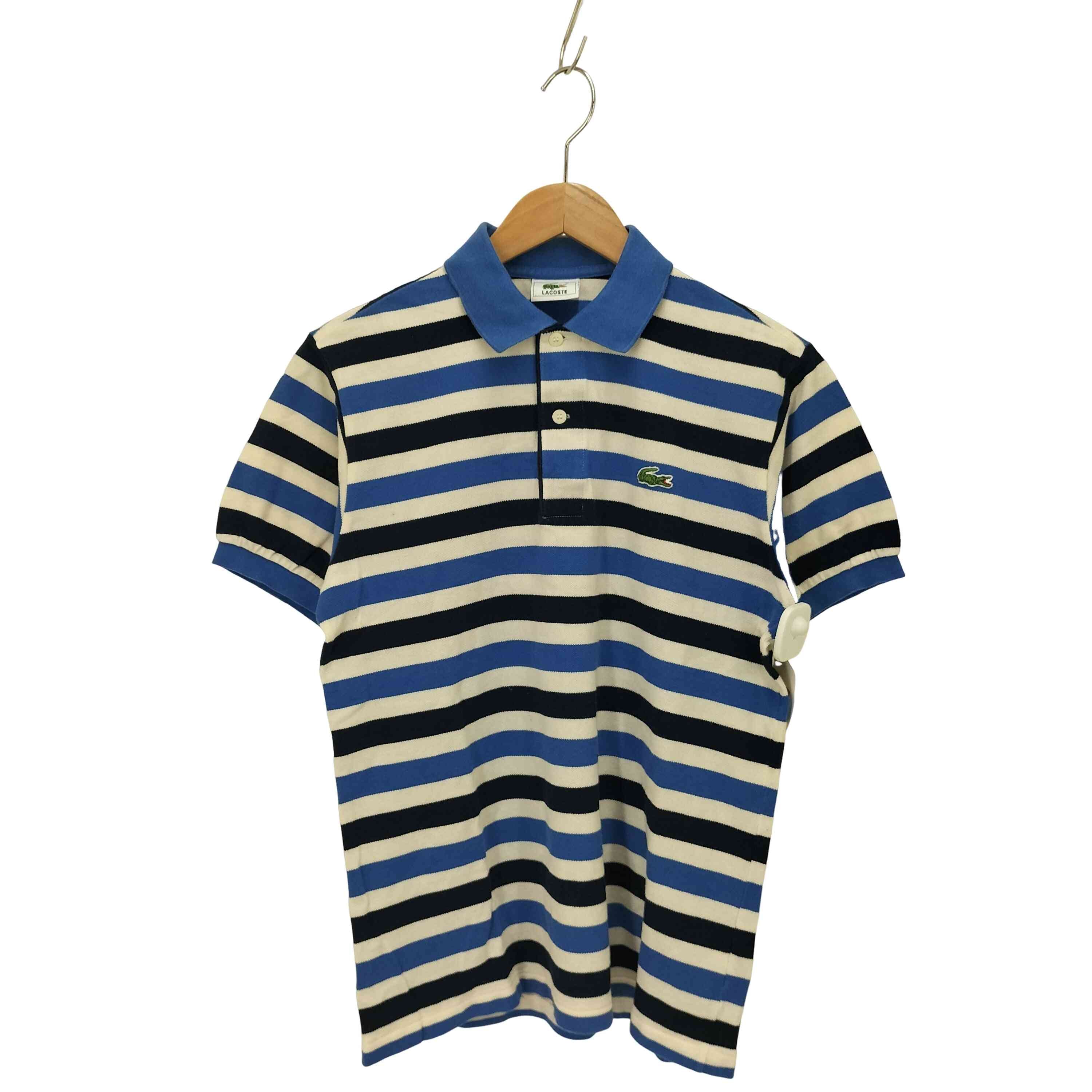 ボーダー 鹿の子 ポロシャツ【1142601961393】