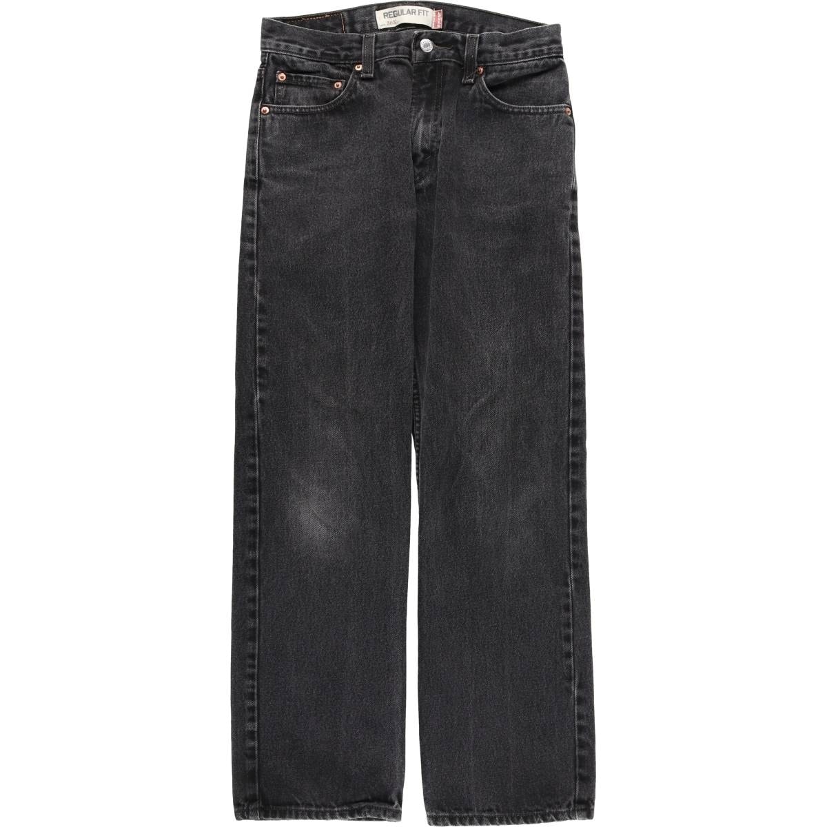 古着 リーバイス Levi's 505 REGULAR FIT ブラックデニム テーパードデニムパンツ メンズw30相当/eaa610994