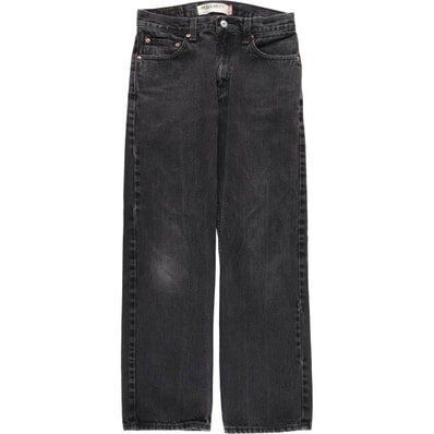 古着 リーバイス Levi's 505 REGULAR FIT ブラックデニム テーパードデニムパンツ メンズw30相当/eaa610994