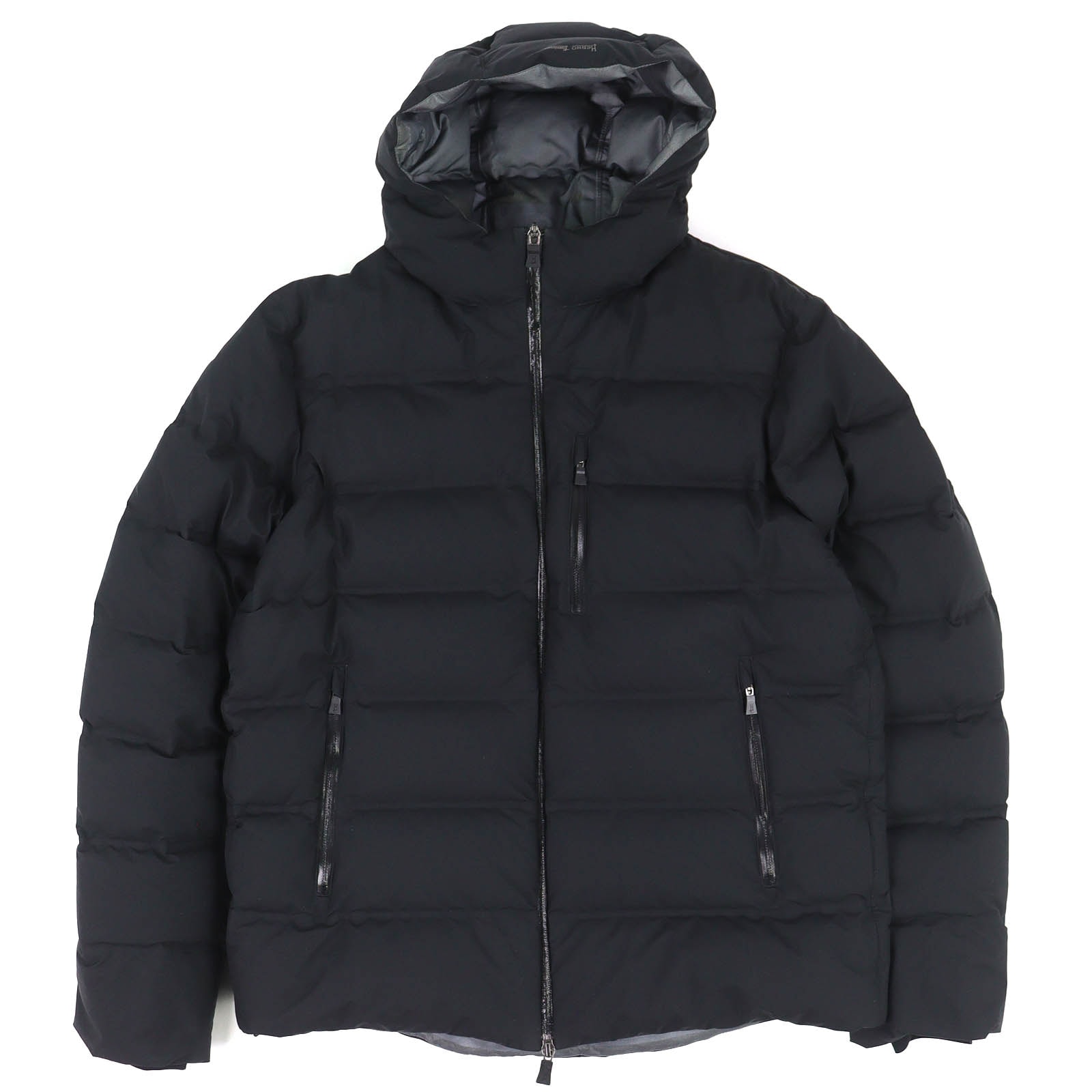 美品 ヘルノ 3レイヤー シームレスダウンブルゾン 黒 50 PI134UL