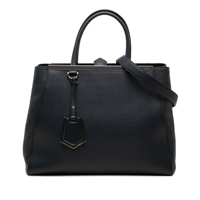フェンディ トゥージュール ハンドバッグ ショルダーバッグ 2WAY 8BH250 ネイビー レザー レディース FENDI 【中古】
