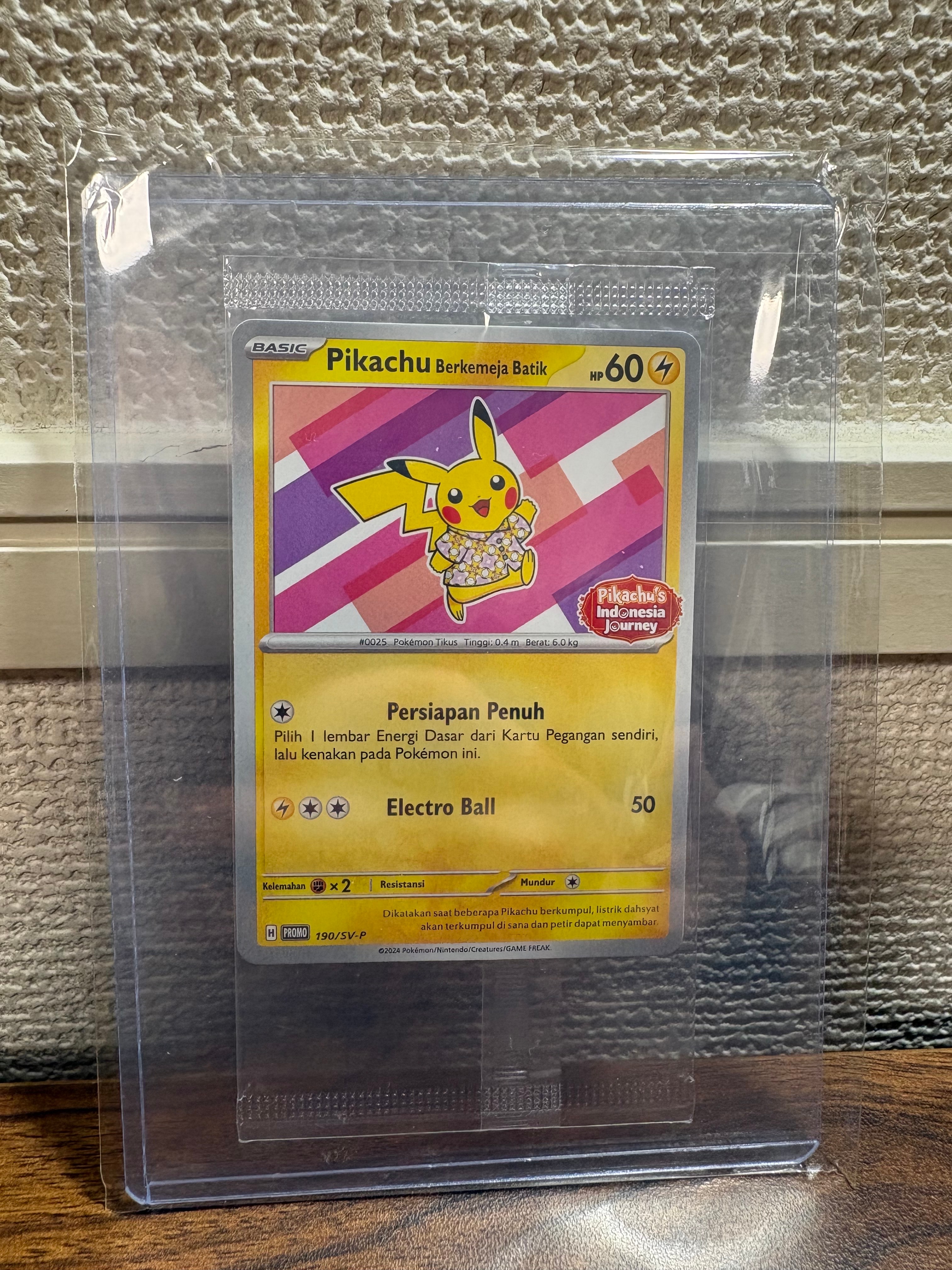 PSA10】バティックシャツを着たピカチュウ (フラワーピカチュウ柄) P