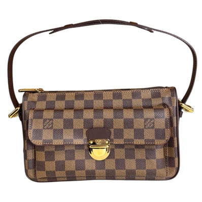 ルイヴィトン ラヴェッロGM ダミエ ショルダーバッグ ダミエキャンバス N60006 ブラウン レディース LOUIS VUITTON 中古