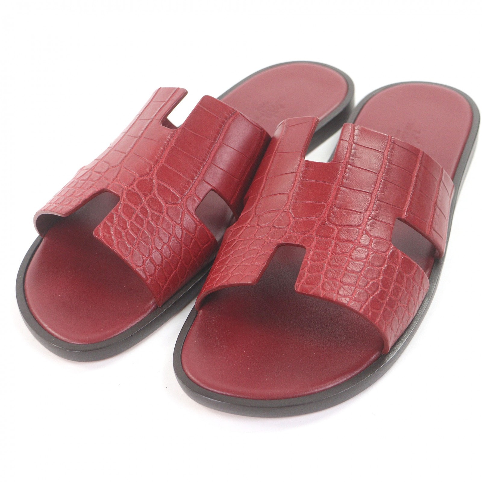 未使用品 エルメス サンダル イズミール ボルドー メンズ 43