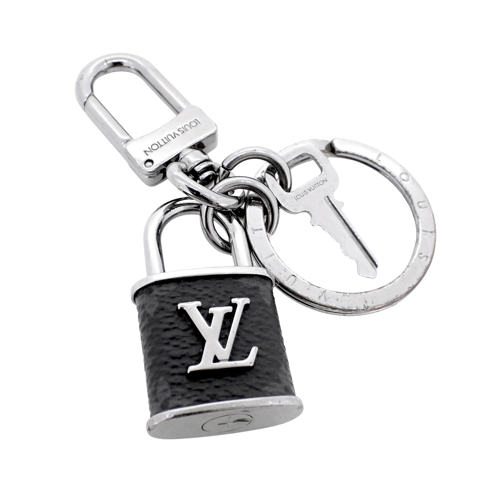 LOUIS VUITTON ルイ・ヴィトン ポルトクレ LVロック キーリング M00967 ブラック メンズ キーホルダー
LV