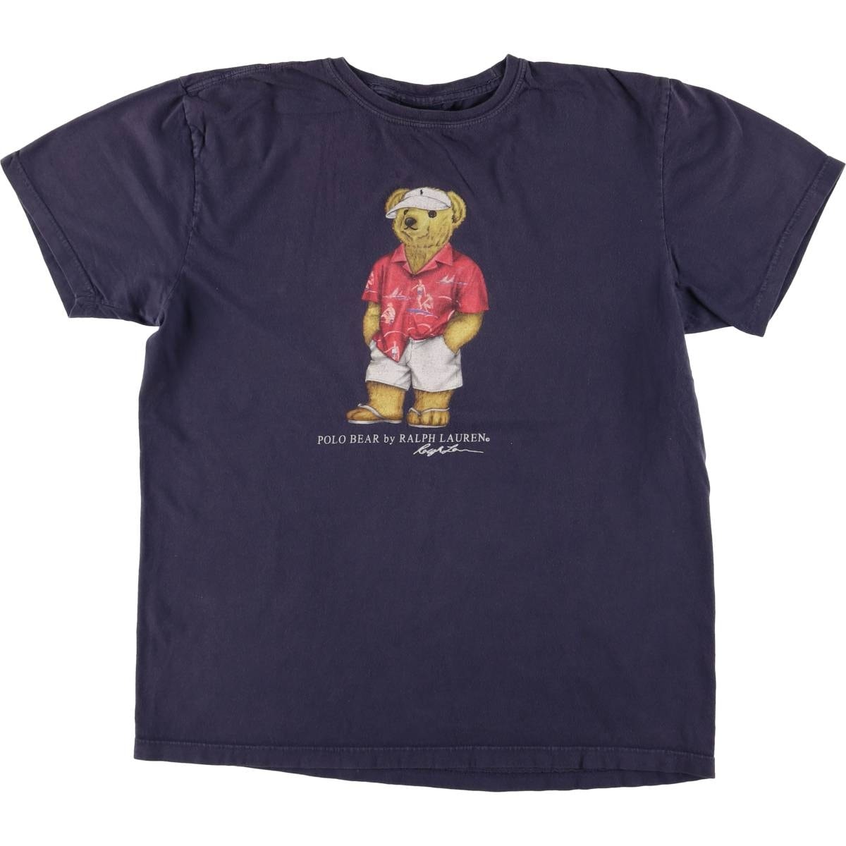 古着 ラルフローレン Ralph Lauren POLO by Ralph Lauren ポロベア 半袖 プリントTシャツ メンズS相当/eaa563572