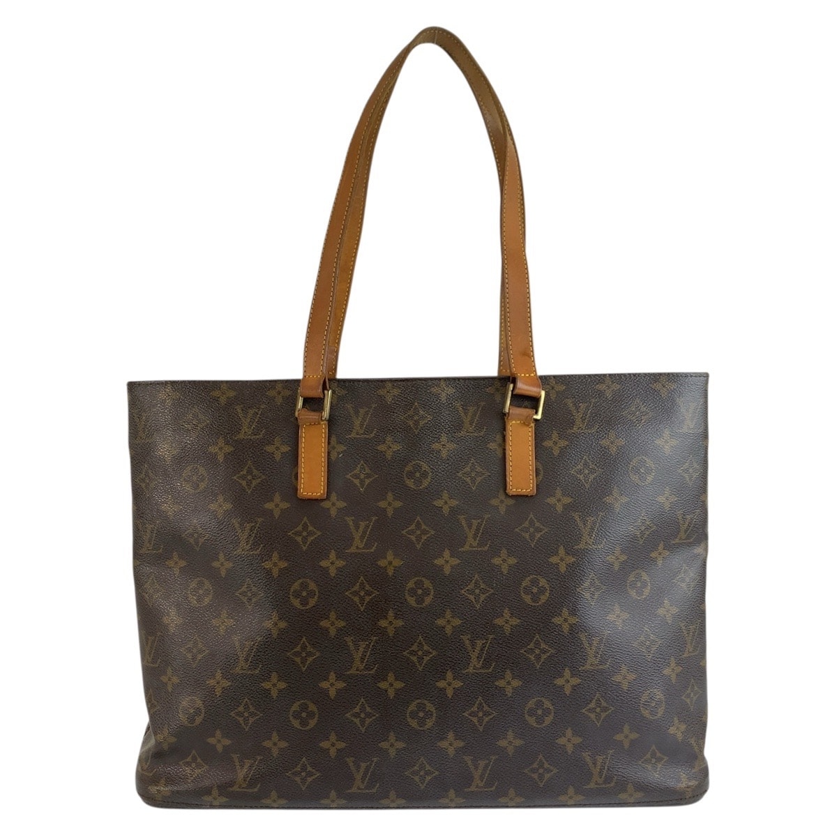 LOUIS VUITTON ルイヴィトン モノグラム ルコ ブラウン ゴールド金具 PVC レザー/ トートバッグ ショルダーバッグ 1-0293402 【中古】