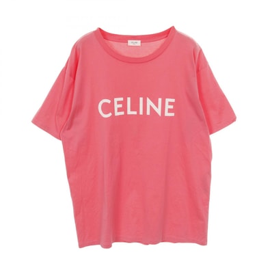 セリーヌ CELINE ルーズ カットソー 衣料品 トップス コットン メンズ ピンク系 2X681671Q 【中古】