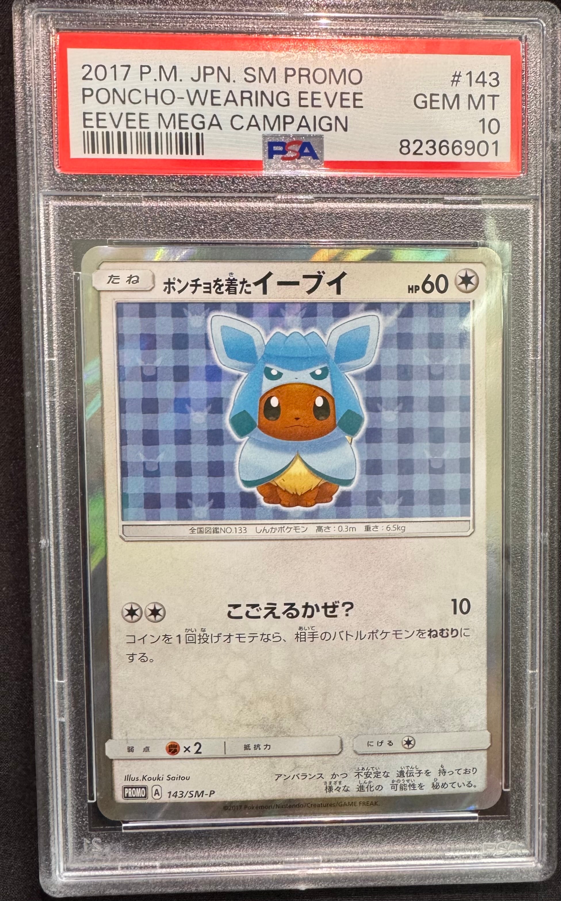 ポンチョを着たイーブイ: プロモ[SM-P 143](プロモーションカード「SM