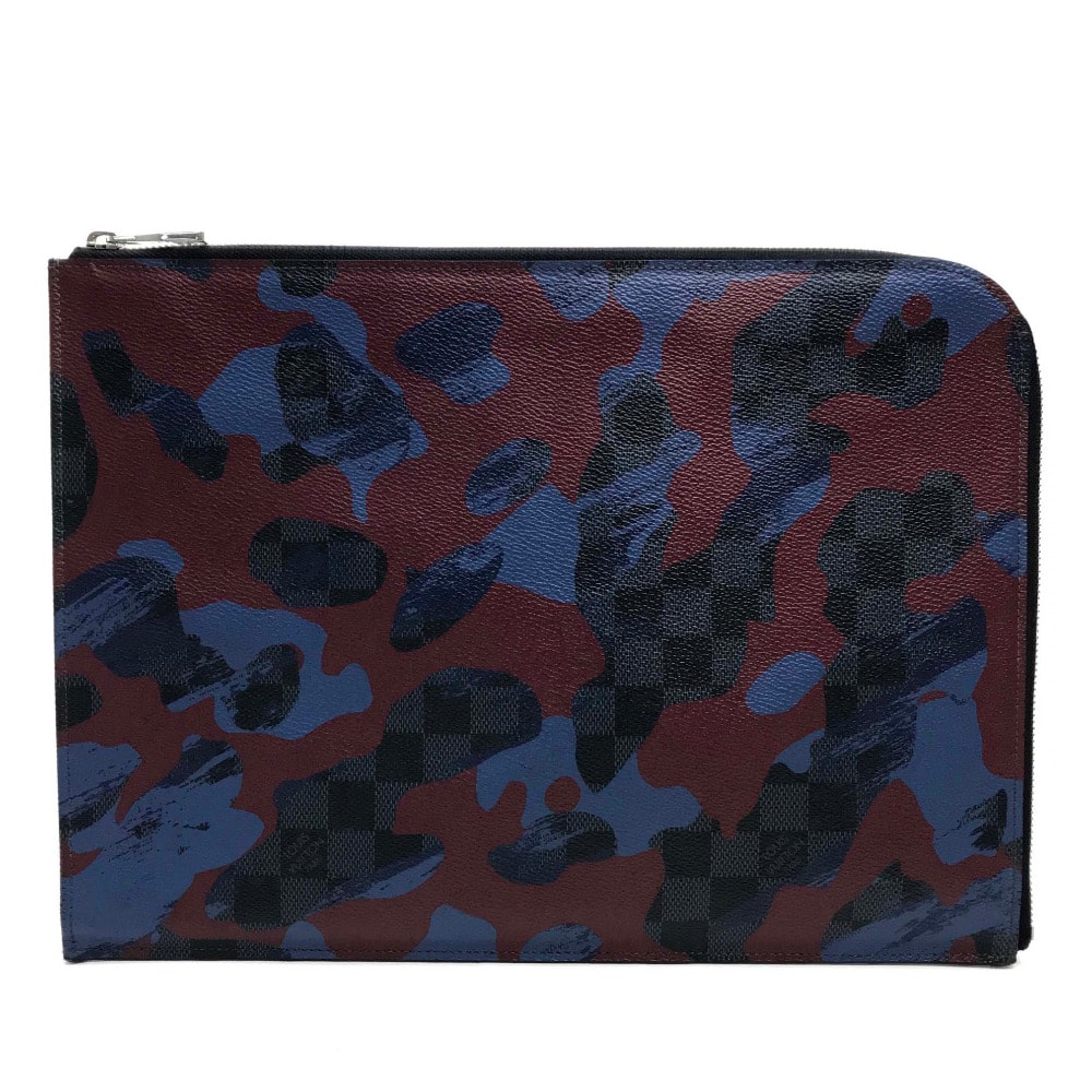 ルイヴィトン LOUIS VUITTON ポシェットジュールGM N63292 ダミエコバルト カモフラージュ カバン 迷彩 クラッチバッグ ダミエグラフィットキャンバス マルチカラー
