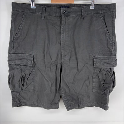 古着 リーバイス Levi's パンツ カーゴ ジッパーフライ 大きいサイズ リップストップ ショーツ ハーフパンツ w42 グレー系 メンズ
