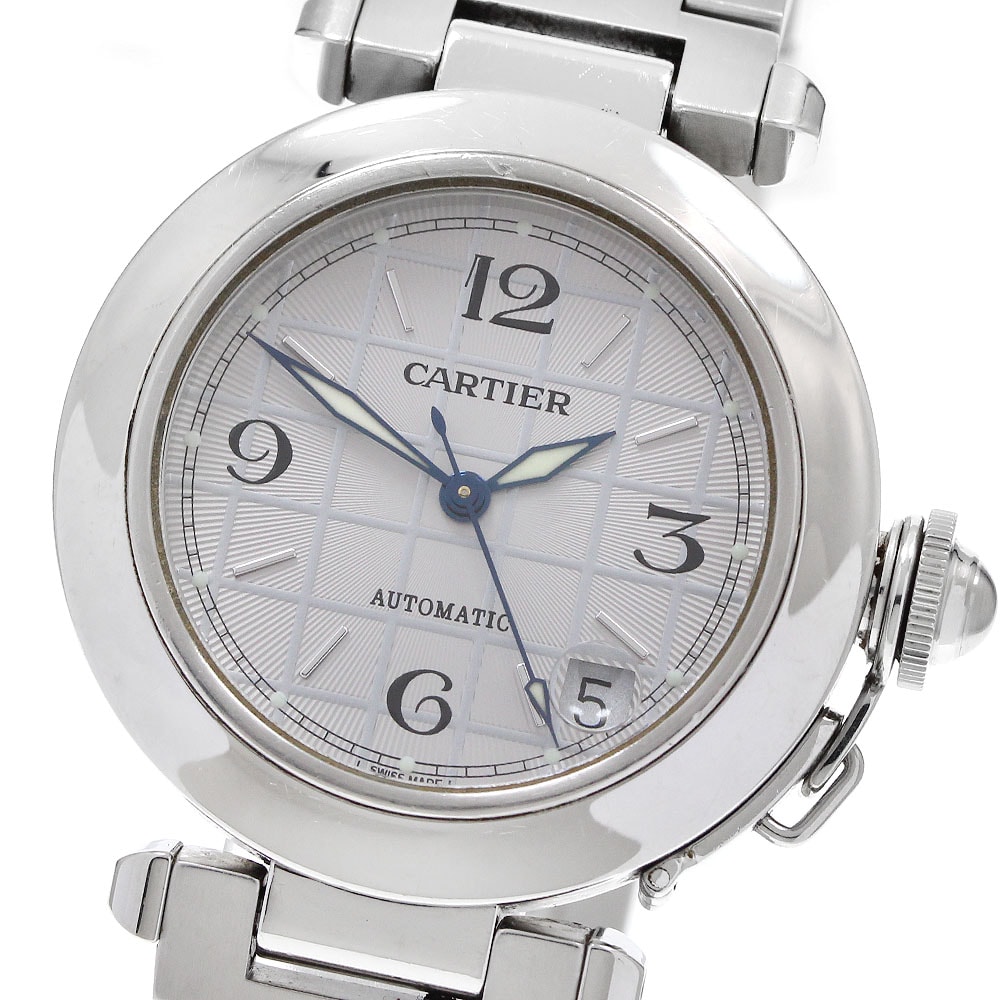 カルティエ パシャC デイト W31023M7 自動巻き ボーイズ 【中古】