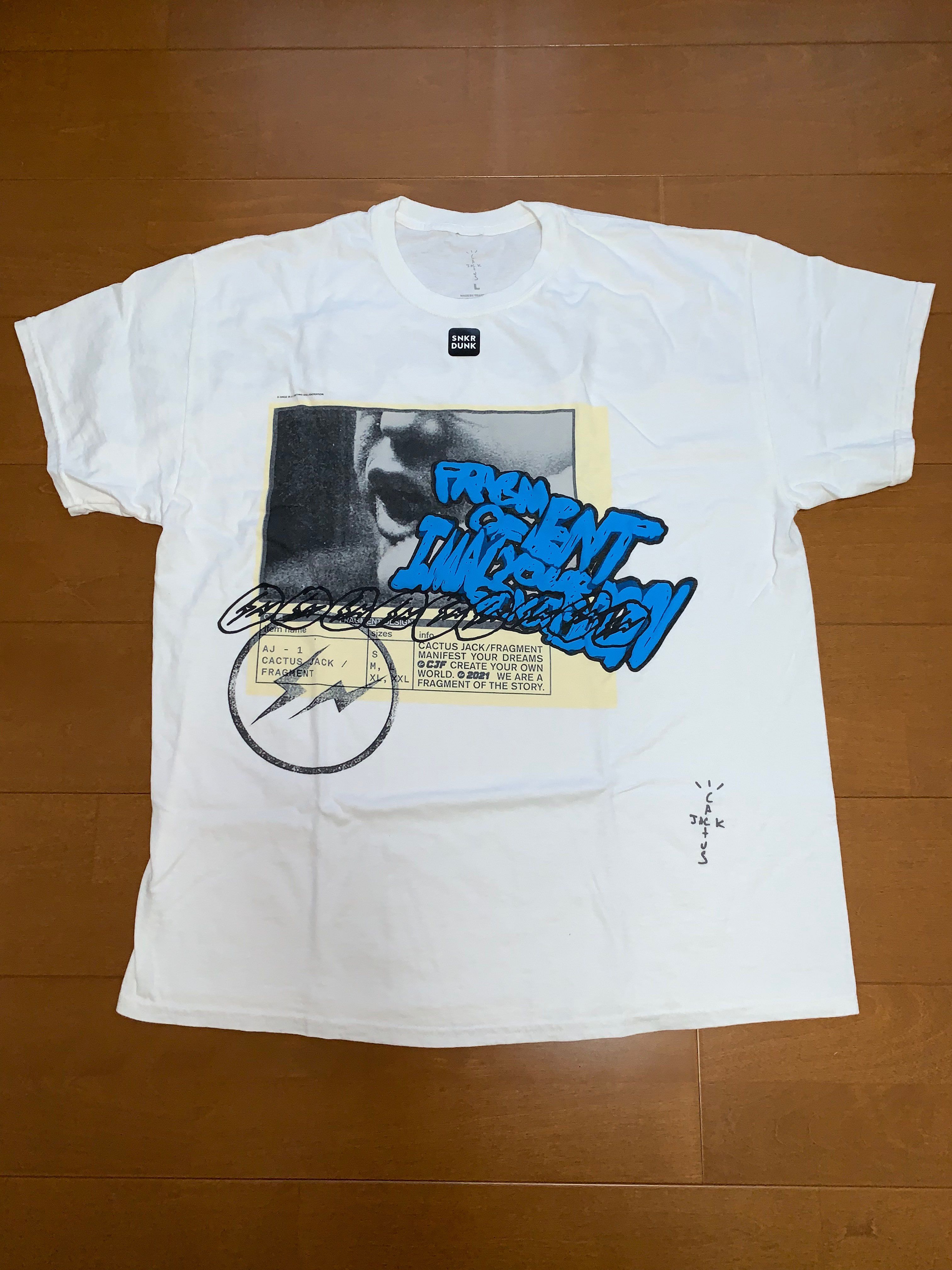 Travis Scott Cactus Jack For Fragment Manifest Tee "White"